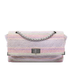 Pre-Loved Chanel Quilted Tweed Reissue 2.55 Single Flap 225
